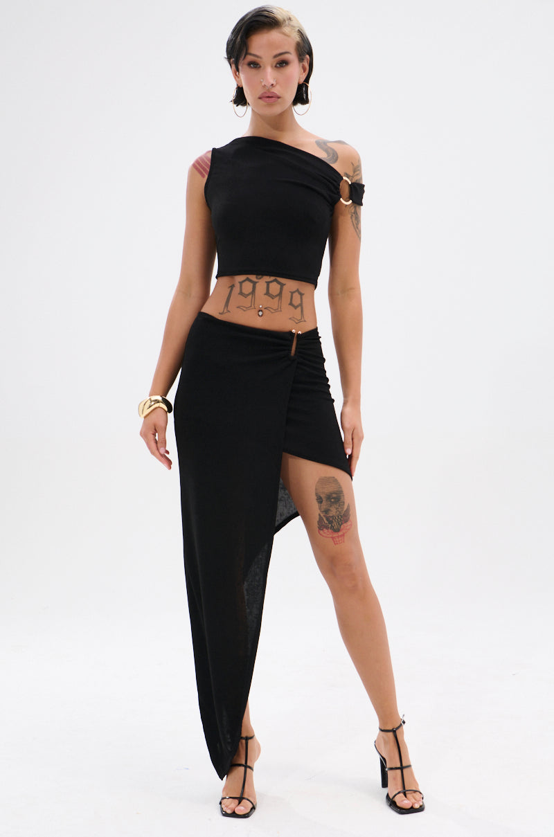 KYLIE SLINKY OFF THE SHOULDER BLOUSE