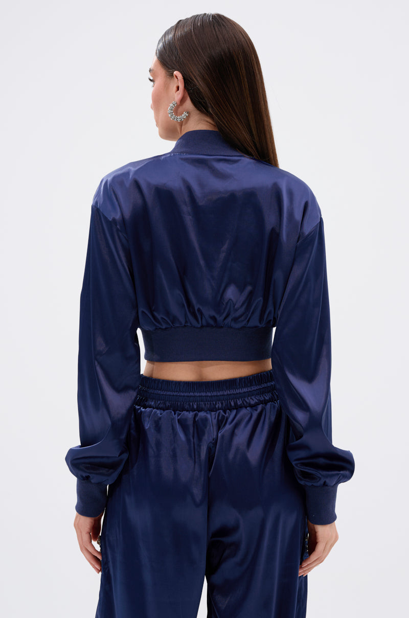 CALL BACK SATIN BOMBER