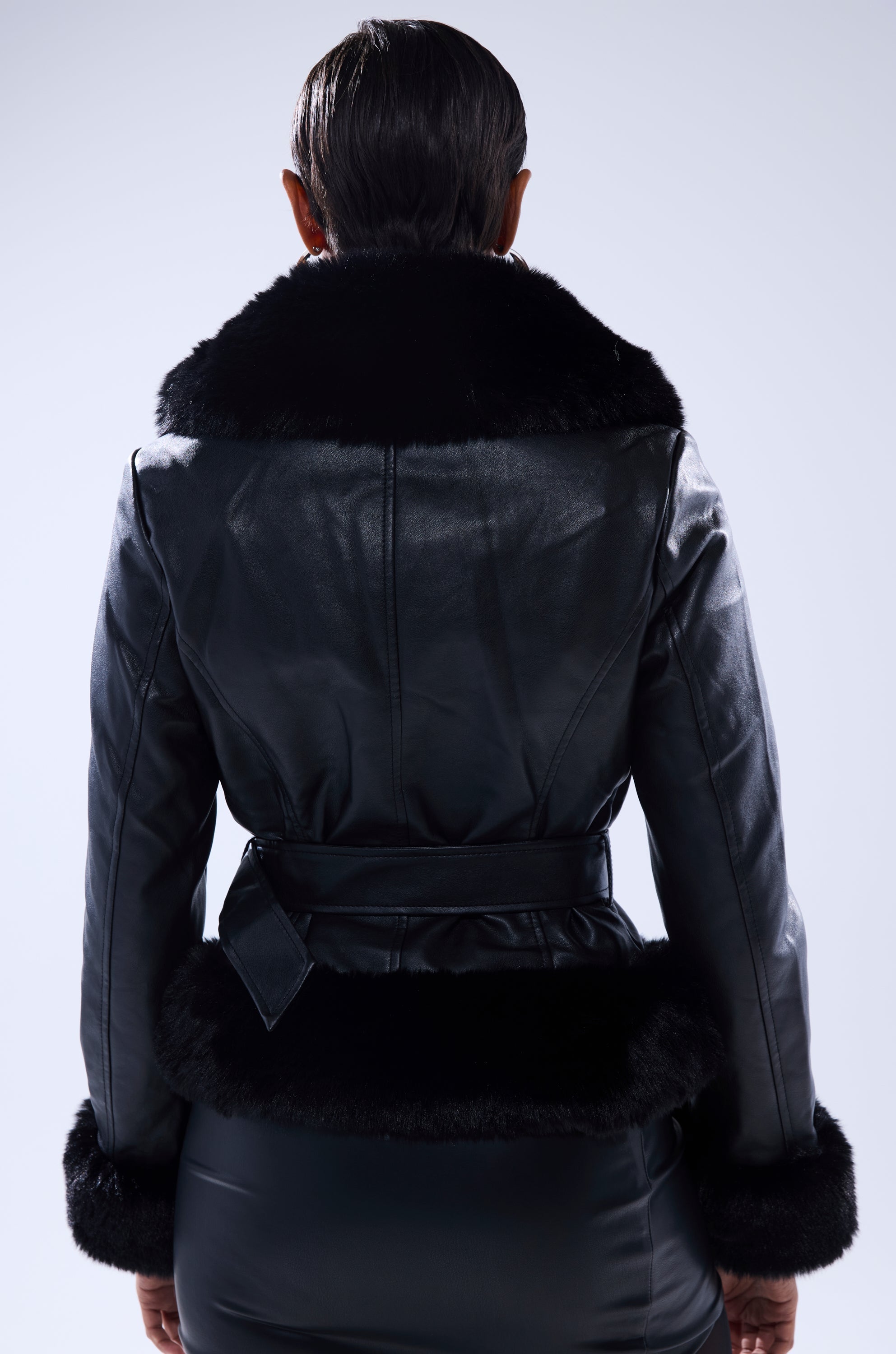 KYLA FUR TRIM MOTO