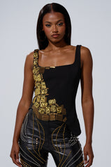 HAND BEADED LUX BLOUSE