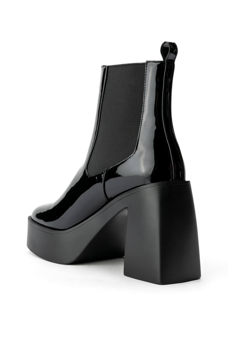 AZALEA WANG CHERRY CHUNKY BOOTIE IN BLACK