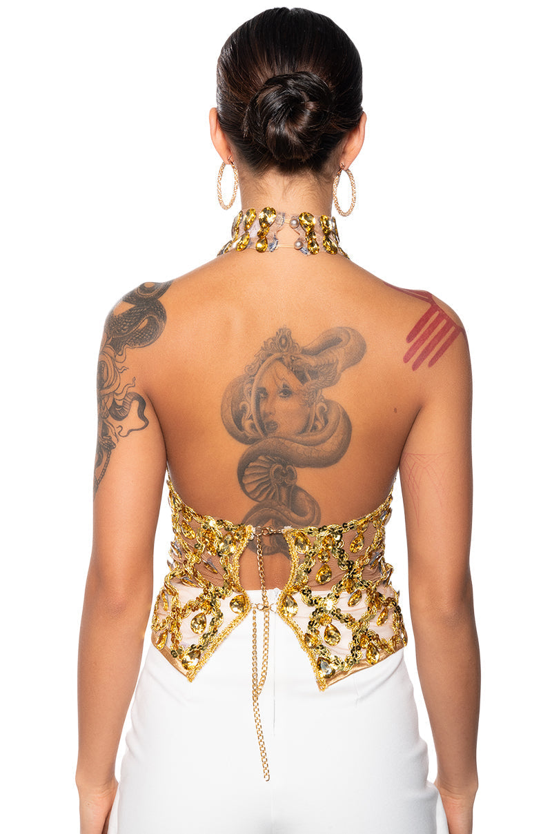 FOR THE LONG RUN EMBELLISHED TOP