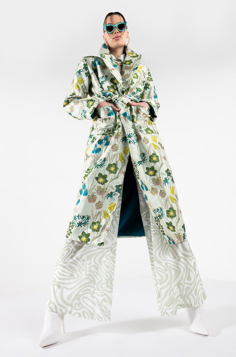 LETS GROOVE MESH WIDE LEG PANT