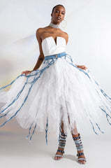 LOVE STORY MAXI TULLE DRESS