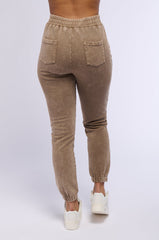 NEVER MIND BABE MINERAL WASH JOGGER PANT