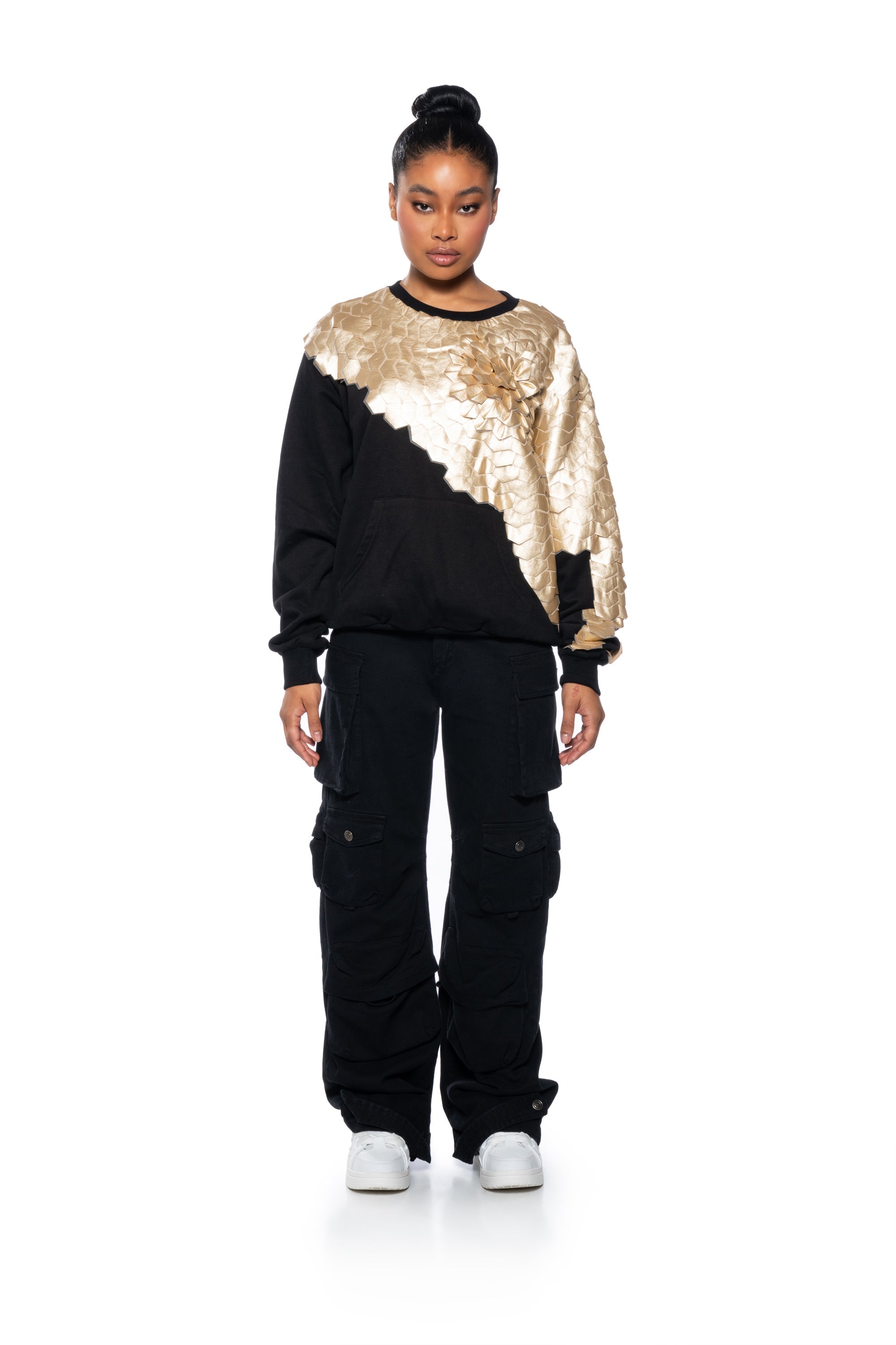 RUN IT TEXTURED CREWNECK