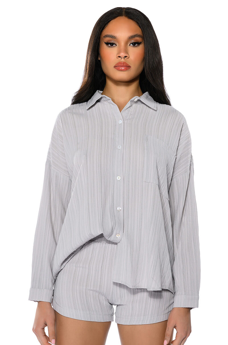 TIME TO RELAX BUTTON DOWN SHIRT