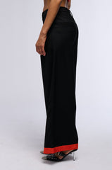 TONIGHT WE DANCE TROUSER IN BLACK RED