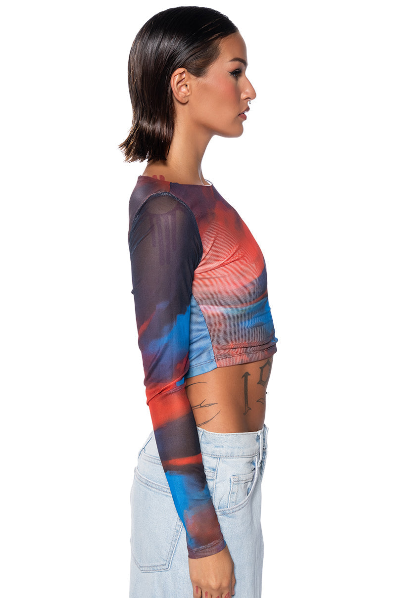 UNBREAKABLE LONG SLEEVE MESH TEE